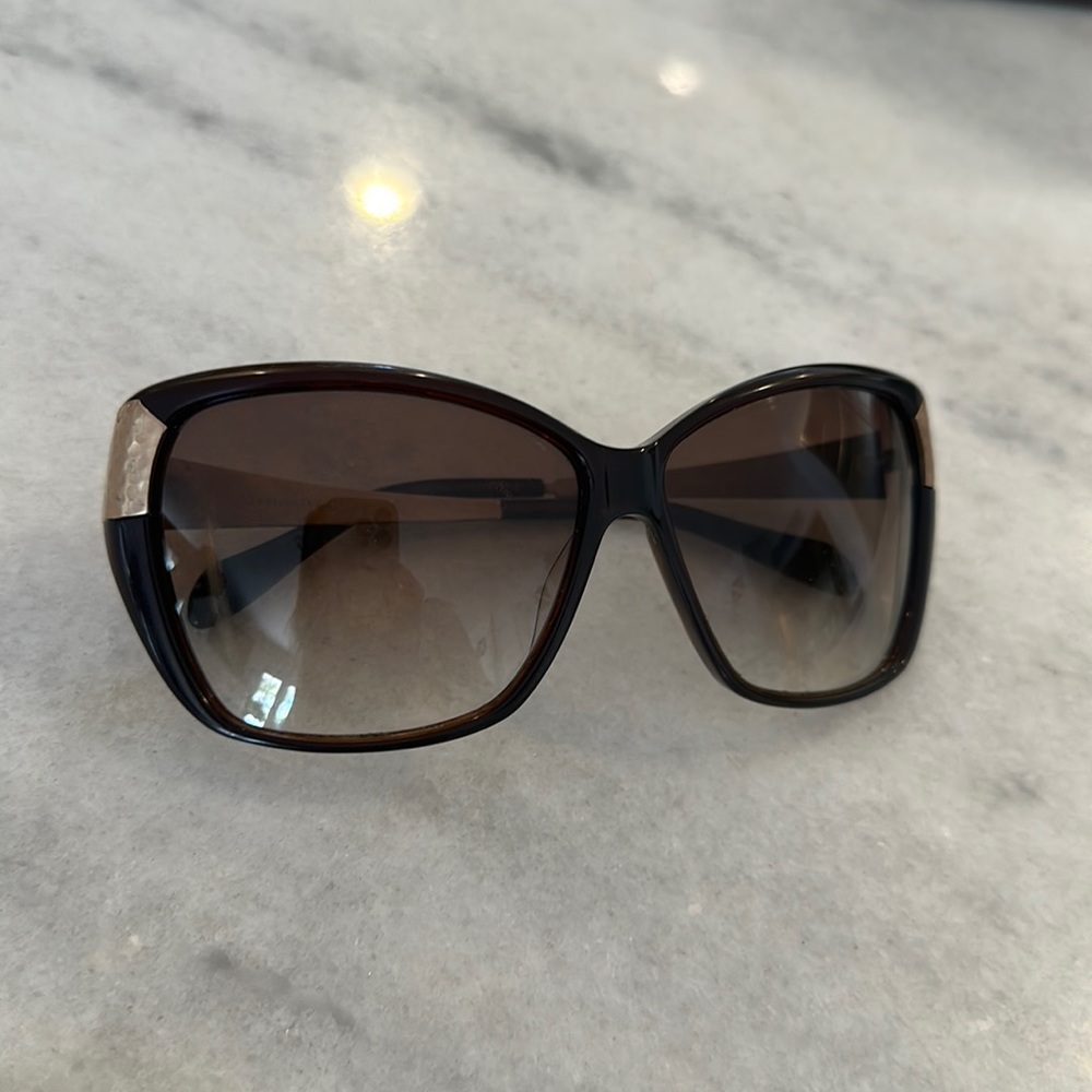 Oliver people’s brown and gold sunglasses